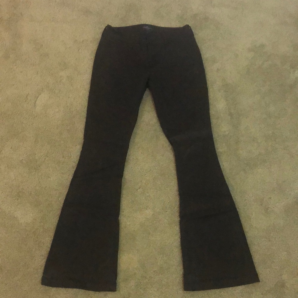 AE American Eagle black artist bootcut pants 0